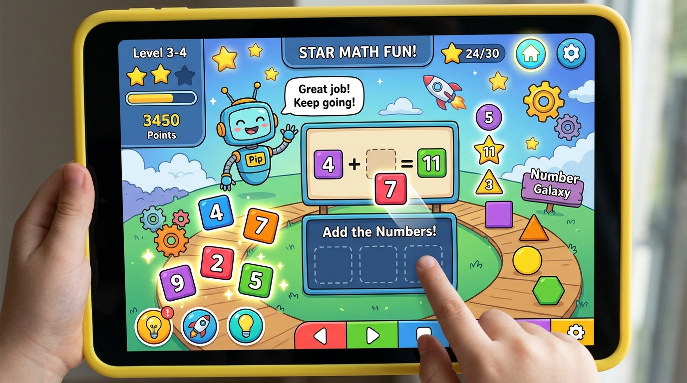 Loci Kids Star Math Fun Level Gameplay